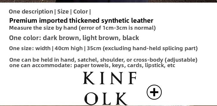 New Fashionable Women's Underarm Bag, Leather Riding Style Brown/Black Crossbody Bag Crescent Bag Travel Bag