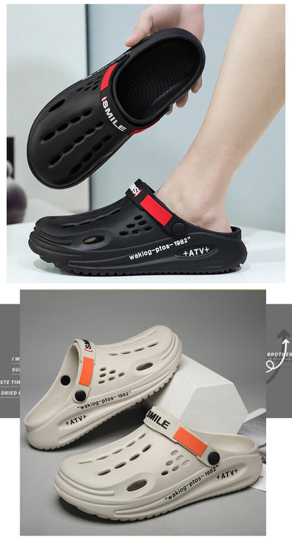 Big Size 47 Fashion Men Beach Sandals Outdoor Clogs Comfortable Indoor Slippers Trend Men Casual Shoes Home Garden Shoes Sandals