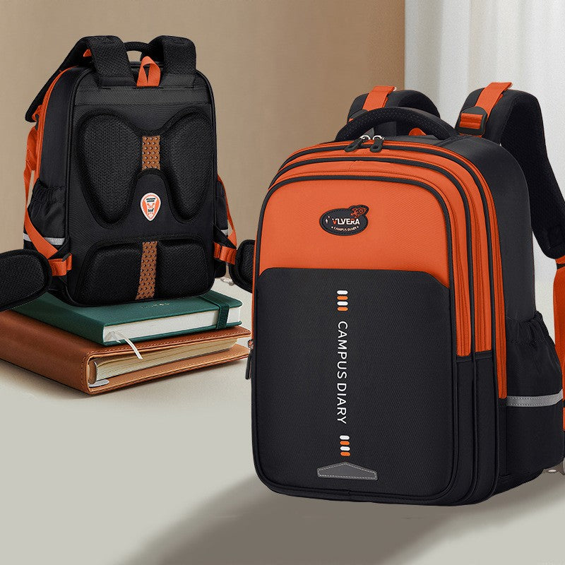 Mochila escolar estilo casual simples coreano para meninas, mochila para crianças do ensino fundamental e médio, bolsa para idades de 6 a 12 anos