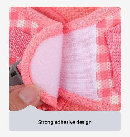 Colete Peitoral para Gatos com Estampa Xadrez, Coleira Atraente para Gatinhos, Coleira Anti-perda para Filhotes, Respirável para Exteriores, Ajustável e Refletora