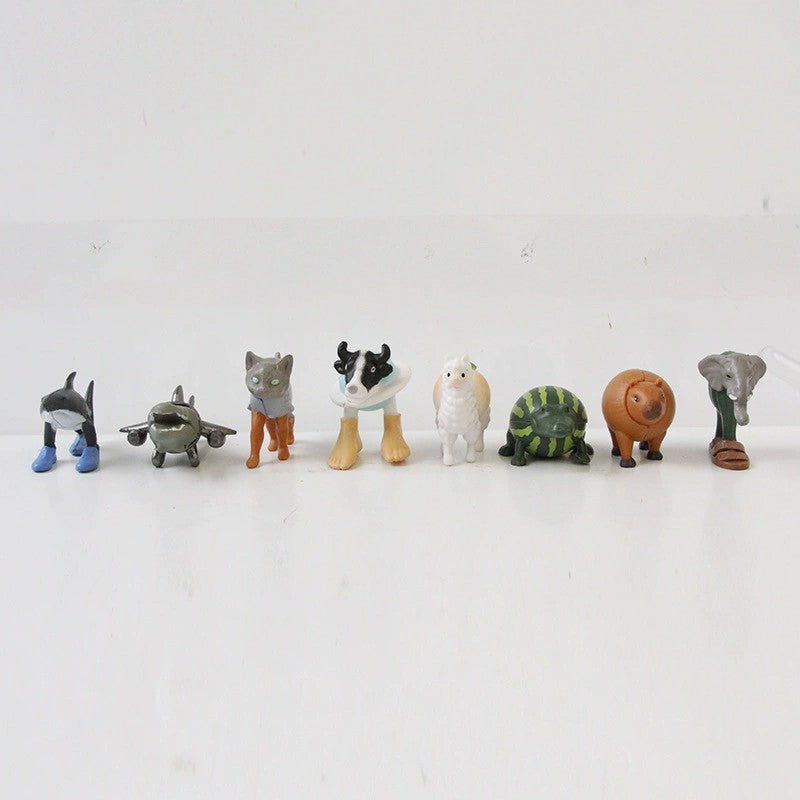 8/24 Peças Conjunto de Bonecos de Ação Fun Italian Brainrot Tung Tung Sahur Tralalero Tralala Bombardino Crocodilo Modelo de Brinquedo Presentes