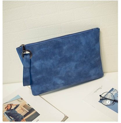 Fashion solid women's clutch bag leather women envelope bag clutch pu leather bag female Clutches sac Immediately shipping