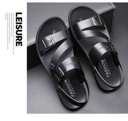 Summer Comfortable Men's Sandals 2025 Fashion Slippers Beach for Male Leather Shoes Open Toe Casual Mens Sandals zapatos hombre