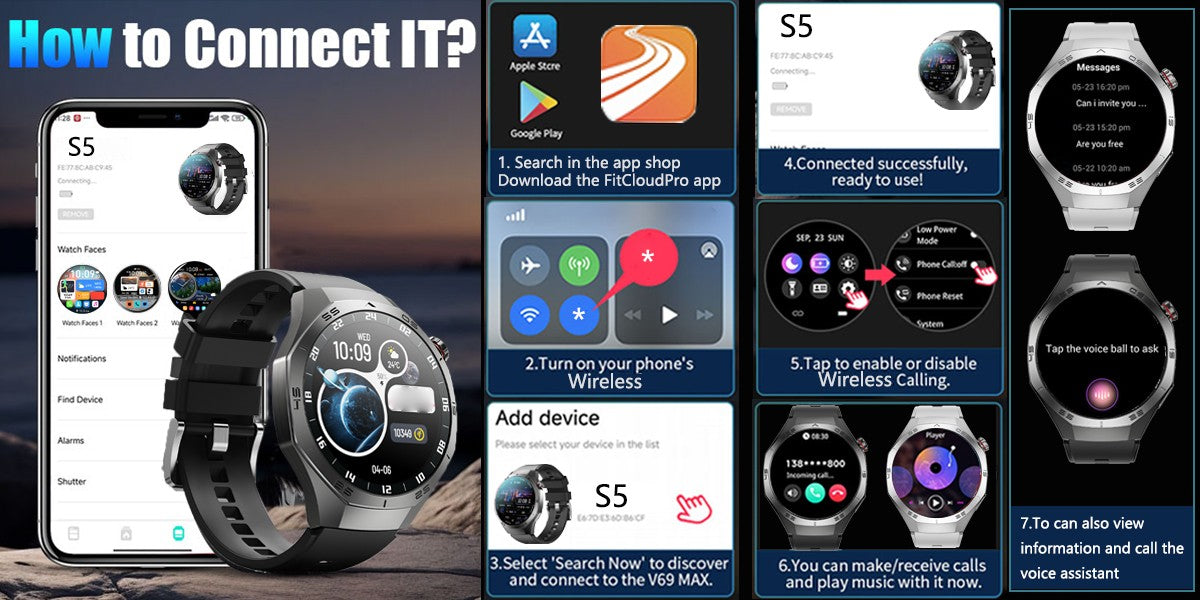 2025Novo Para Android e iOS Smartwatch Masculino Tela AMOLED GPS Rota de movimento Batimentos cardíacos Chamadas Bluetooth Smartwatch À Prova D'água