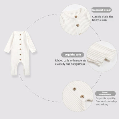 2025 New Infant Baby Girls Boys Knitted Jumpsuit Toddler Baby Girl Boys Long Sleeved Knitting Romper Children Clothes