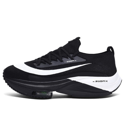 Tênis de Corrida Masculino Respirável Amortecimento de Corrida ao Ar Livre Tênis de Caminhada Tênis de Luxo para Casais Sapatos Antiderrapantes de Malha para Todo-Terreno