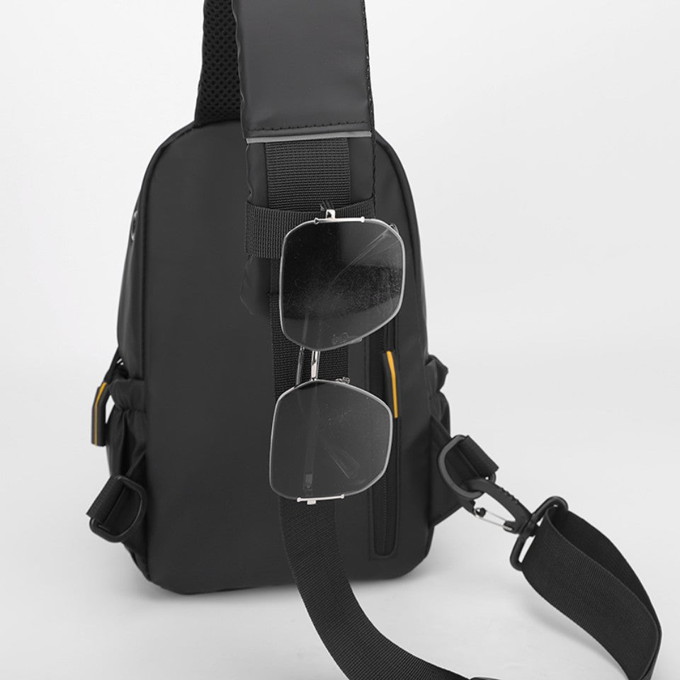 Men's Stylish Chest Pack Convertible Outdoor/Daily Messenger Bag Multi-Position Shoulder Strap  Waterproof Design