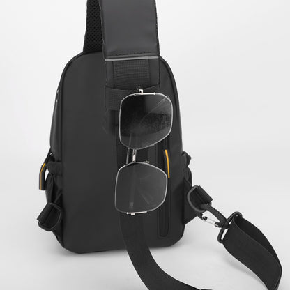Men's Stylish Chest Pack Convertible Outdoor/Daily Messenger Bag Multi-Position Shoulder Strap  Waterproof Design