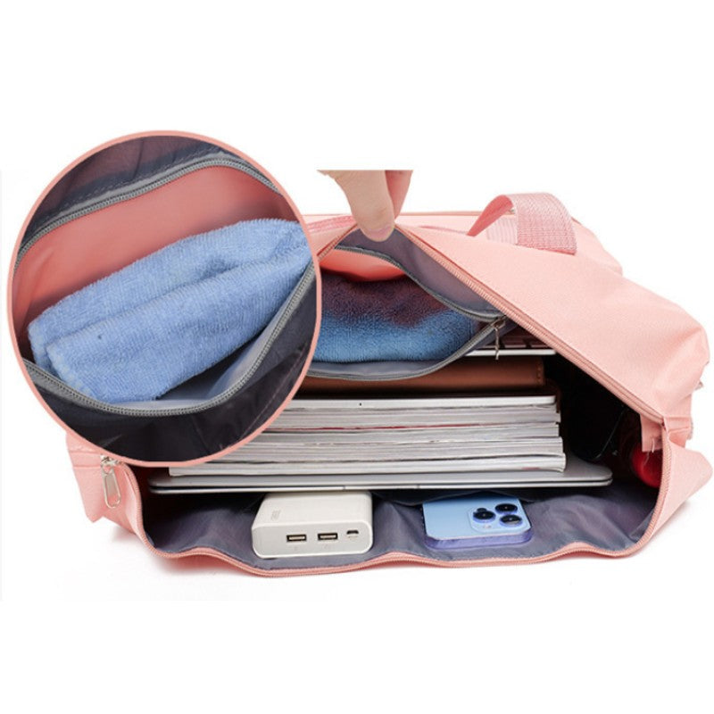 Large Capacity Expandable Hand Carry-On Travel Bag - Durable, multiple compartments, suitable for travel, fitness, yoga,handbag.