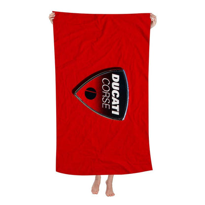 Ducati Motorcycle LOGO Beach Towel For Kids Personalized Bath Towel Pool Towel Vacation Gift Picnic Towel Party Gift