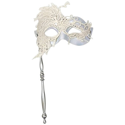 Half-face Handheld Masquerade Masks Masquerade Ball Props Carnival Party Lace Peacock Mask Costume Party Deecor with Stick