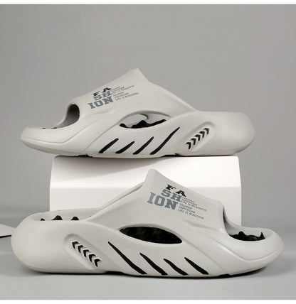 New Summer Man Massage Slippers 2023 Indoor Outdoor Sandals Beach Casual Shoes Soft Bottom Slippers Male Flip Flops Mens Sandals