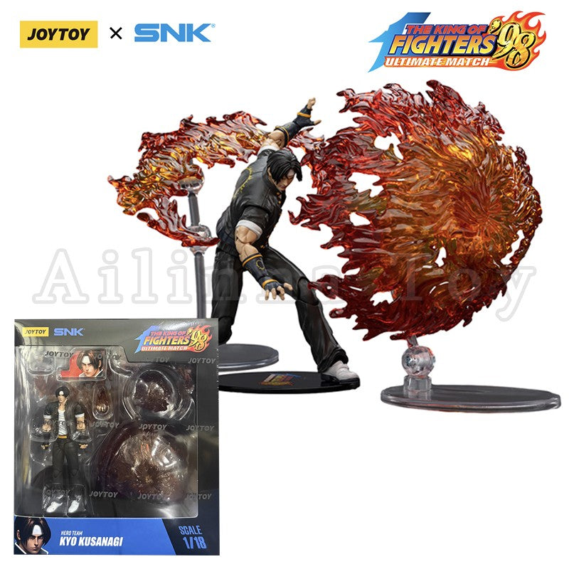 JOYTOY 1/18 Boneco de Ação SNK KOF 98UM Hero Team Kyo Kusanagi Goro Daimon Benimaru Nikaido Anime Modelo