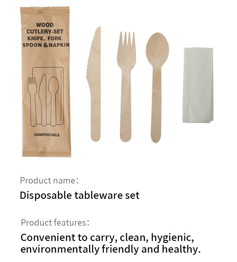 Conjunto Descartável de Talheres de Polpa com 20 Peças Biodegradáveis Inclui Tigela Prato Faca Garfo Colher para Casa Festa Piquenique Recipientes de Comida