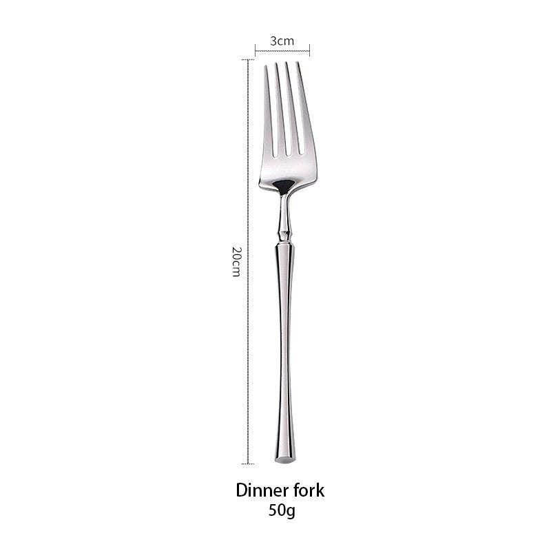 AJOYOUS Conjunto de Talheres Aço Inoxidável Polido Luxuoso Garfo Sobremesa Colher de Chá Faca Utensílios de Jantar Cozinha