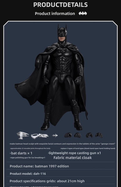 Dc Figures Beast Kingdom Bell Keaton Pattinson Clooney Batman Action Figurebatman Figure Dc Action Figures Model Gift Original