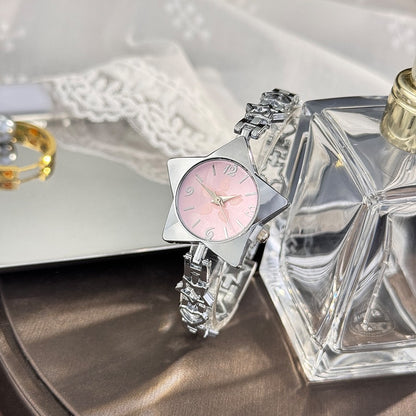 New Creative Fashion Minimalist Holiday Star Bracelet Watch Jewelry High-End Ladies Quartz Watch Elegant Timepiece Accessory