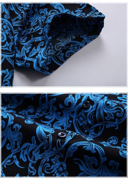 New Summer Men's Short-sleeved Printed Shirts, Turn-down Collar Single-breasted Hawaiian/vacation Shirt, Asian Sizes M-7XL.