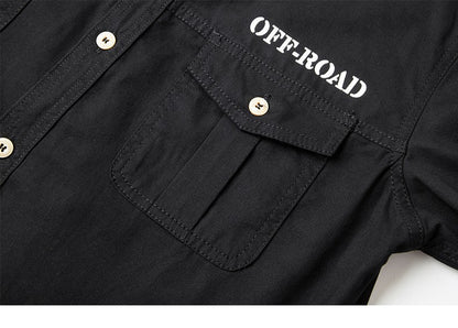 Men Outdoor Multi Pockets Long Sleeved Cargo Shirts High Quality Man Cotton Loose Shirts New Spring  Male Casual Shirts Size 5XL