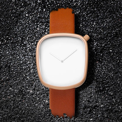 TOMI Watch Minimalist Men's Square Fashion Ultra thin Watch Minimalist Women's High Quality Elegant Quartz Watch Clock Gift