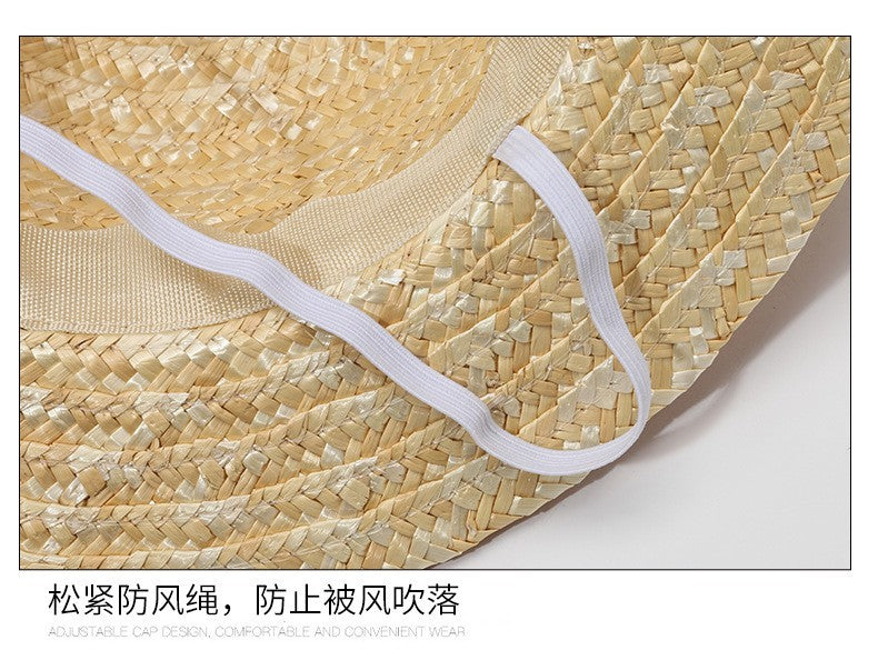 Matching Family Hat - Luffy Straw Hat for Cosplay & Beach, Sun Protection Summer Hat for Men Women Kids