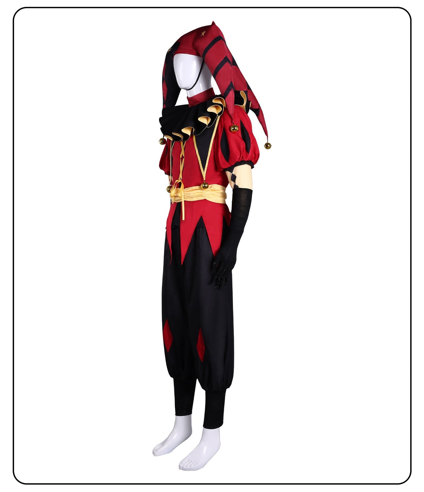 Hazbin Hotel Fizzarolli Cosplay Costume The Amazing Digital Circus Pomni Pierrot Harlequin Clown Outfit Halloween Party Costume