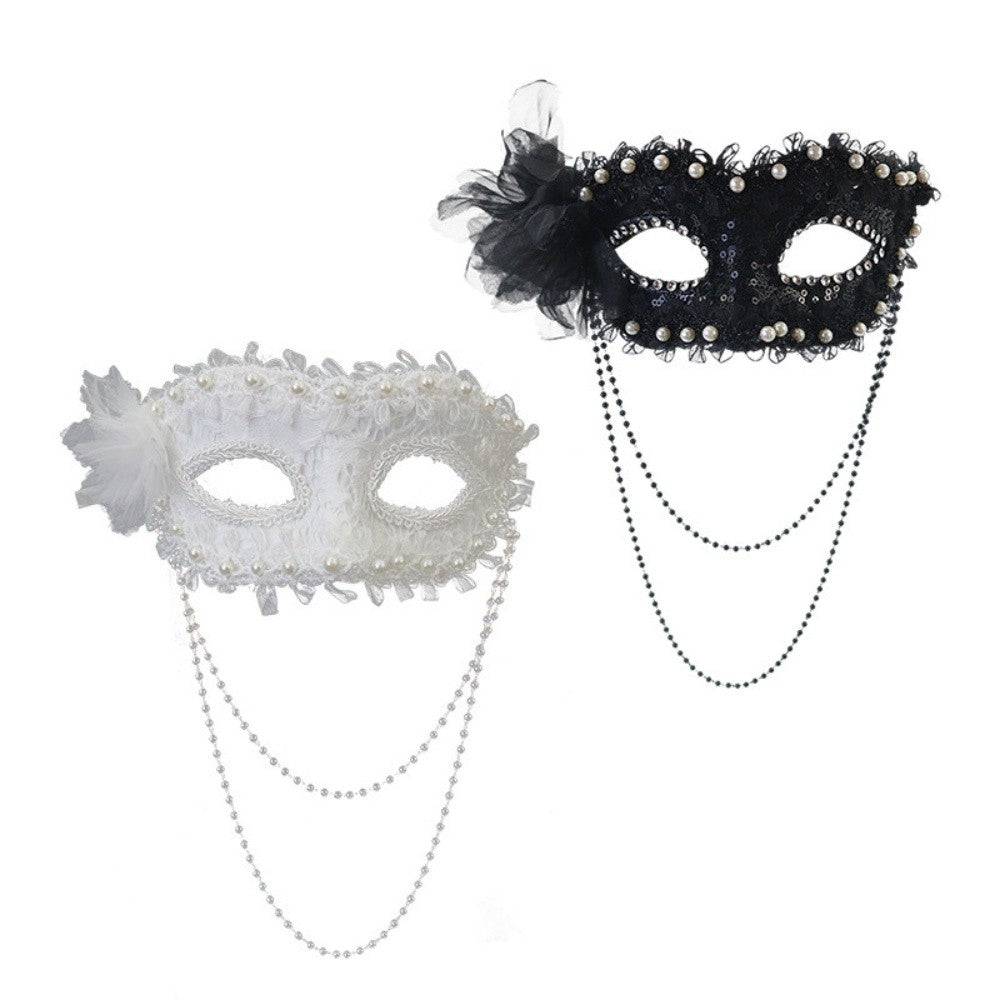 Party Masks Intricate Venice Princess Masquerade Mask Side Flower Mask Refined Cosplay Costume Mask For Party Halloween Dress