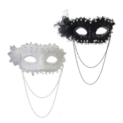 Party Masks Intricate Venice Princess Masquerade Mask Side Flower Mask Refined Cosplay Costume Mask For Party Halloween Dress