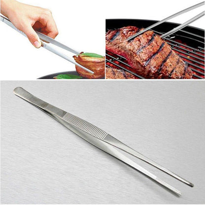 Barbecue Tongs Food Tongs Food Clip Kitchen Gadgets Stainless Steel Churrasco Tweezers Clip Buffet BBQ Restaurant Tool Buffet