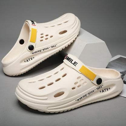 Big Size 47 Fashion Men Beach Sandals Outdoor Clogs Comfortable Indoor Slippers Trend Men Casual Shoes Home Garden Shoes Sandals