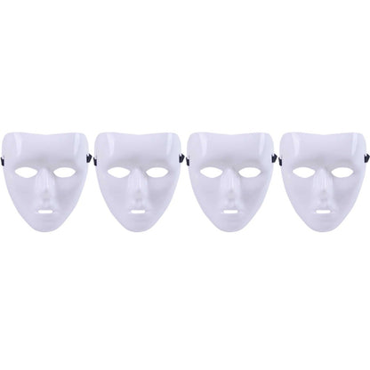 Halloween Jabba WockeeZ Dance Mask Hip-Hop Street Dance White Performances Mask For Man Women White Face Mask Cosplay Props