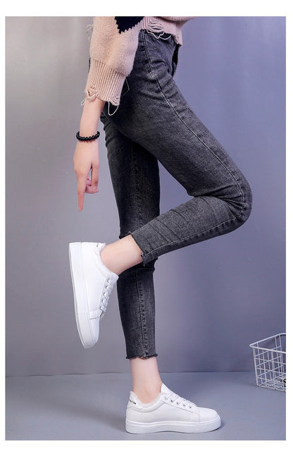 Tênis Feminino de Inverno, Quente, Pelúcia, Sola Vulcanizada, Plataforma, Algodão, Cadarço, Branco, Com Pelúcia, Casual