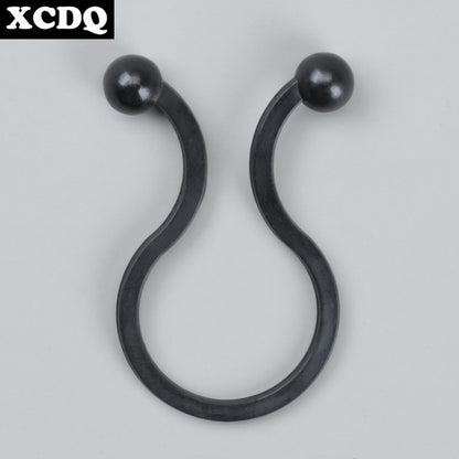 100pcs Black Twist Cable Tie Fastener Clips U Shape Plastic PA66 Nylon Retainer Desk Line Holder Fixing Clamp for Electric Wires