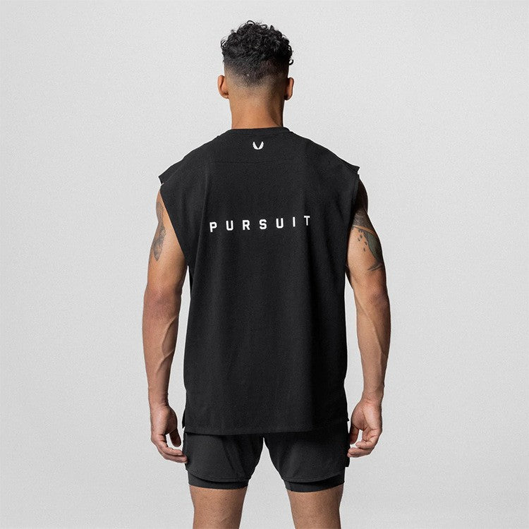 Men's Summer Cotton Casual Tank Top Gym Fitness Clothing Sleeveless Shirt Bodybuilding Running Singlet Undershirt Workout Vest