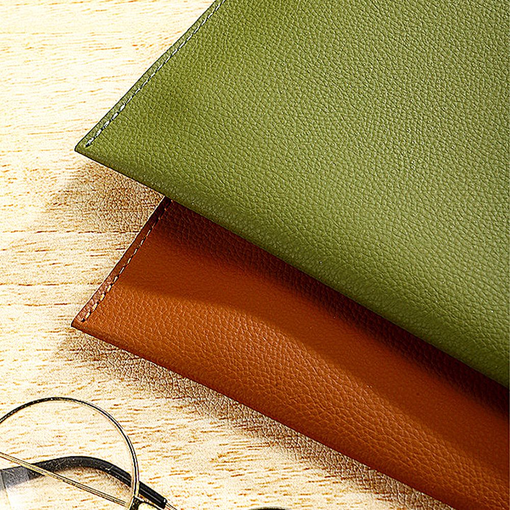 Business Office Luxury Document Bag PU Leather Custom Name Large Capacity A4 Paper File Bag Fashion Engrave Logo Storage Bags