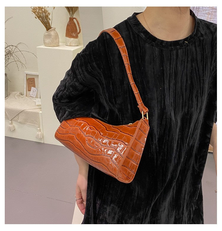 Fashion Exquisite Shopping Bag Retro Casual Women Totes Shoulder Bags Female Leather Solid Color Chain Handbag for Women 2024