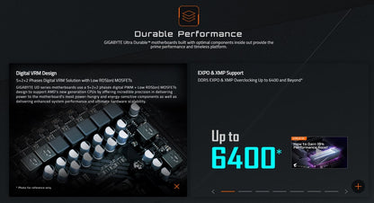 Gigabyte New B650M D2H Motherboard, AM5, LGA 1718, AMD B650, Micro ATX,  DDR5