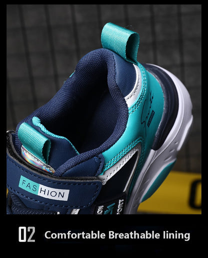 New Children's Leather Casual Shoes For Boy Girls Sneakers Breathable Kids School Walking Non-slip Sport Running Shoes Outdoor