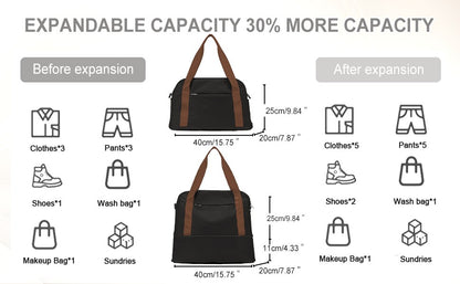Cabin Bag 40x20x25 Ryanair, 45x36x20 Large Maximum Hand Luggage for Men and Women, Sports Tote Weekender Bag, Travel Duffel Bag