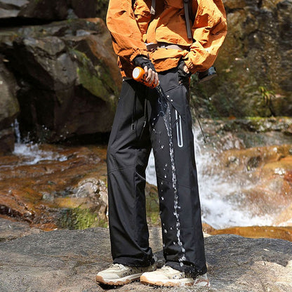 Calças de Caminhada Masculinas Inverno Quente Impermeáveis Corta-vento Refletivas para Escalada Acolchoadas Grossas para Camping Esqui Trekking Esportivas
