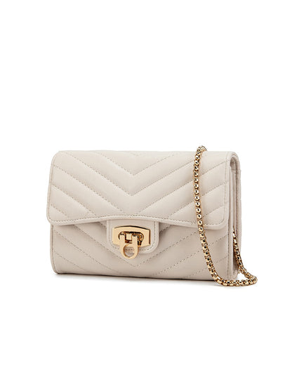 Stylish women's quilted handbag/wallet highquality PU leather crossbody bag casual portable versatile women's clutch