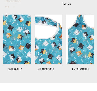 Reusable Shopping Bag Nylon Foldable Grocery Bag Creative Eco-Friendly Tote Bag Lightweight and Durable