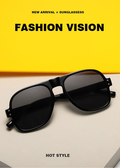 GD Aviator sunglasses with metal hinge Colorful modern street sunglasses Fashion trend eyeglasses frame