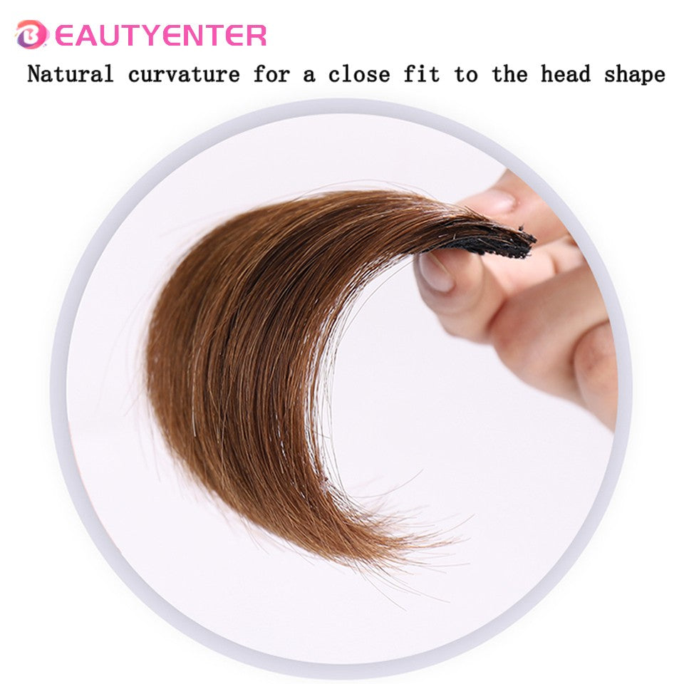 Tic-Tacs Sintéticos One Piece 2Clips Cabelo Liso Invisível com Tic-Tac Aumento de Volume Apliques Capilares Cobertura Lateral Superior