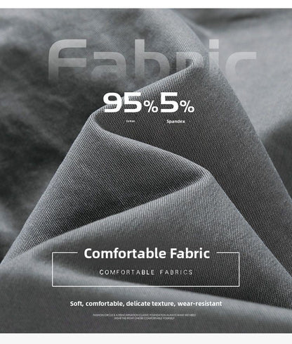 Men's Casual Loose Cotton Work orts American Retro Sle Five-Quarter Length Youth Faion Summer Apparel Straight Leg Fit