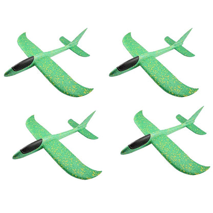 Avião de espuma grande de 36cm x 48cm, planador de avião de arremesso manual, aviões de bolha EPP inerciais, brinquedos de lançamento ao ar livre para crianças e meninos de presente