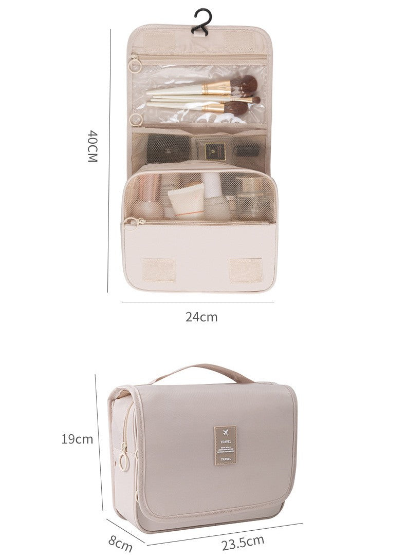 Portable Toiletry Washbag Have Hanging Hook Waterproof Women Bathroom Cosmetic Storage Bag Large Capacity Travel Men Makeup Case