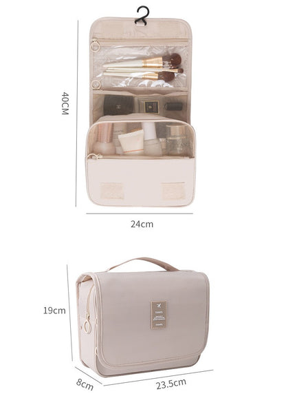 Portable Toiletry Washbag Have Hanging Hook Waterproof Women Bathroom Cosmetic Storage Bag Large Capacity Travel Men Makeup Case