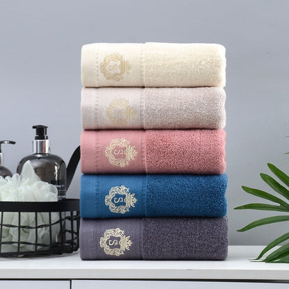 1/5/10PCS Bathroom Cotton Towel 35x75cm 70x140cm Hand Face Bath Towel Soft Gift Absorbent Sport Absorbent Towel ?? ?? Blue White