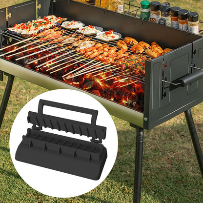 Kebab Maker Plastic Barbecue Meat Skewer Machine Portable Reusable BBQ Skewer Maker Easy BBQ Companion for Home Chefs